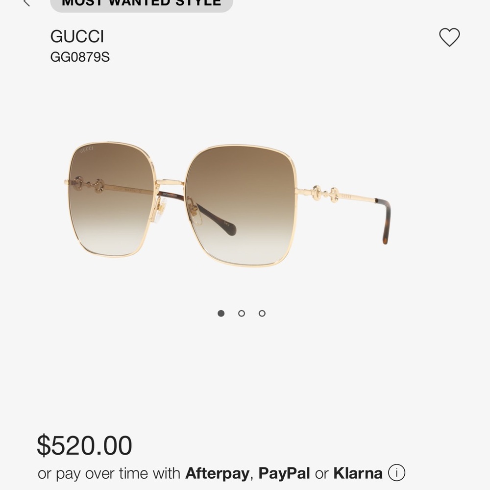Gucci Square sunglasses. basically brand new